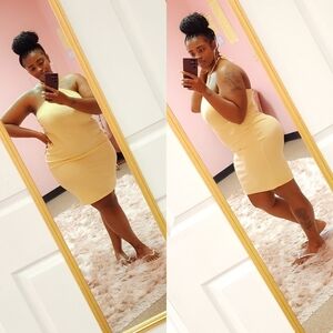 Fashion Nova Midi Halter Dress